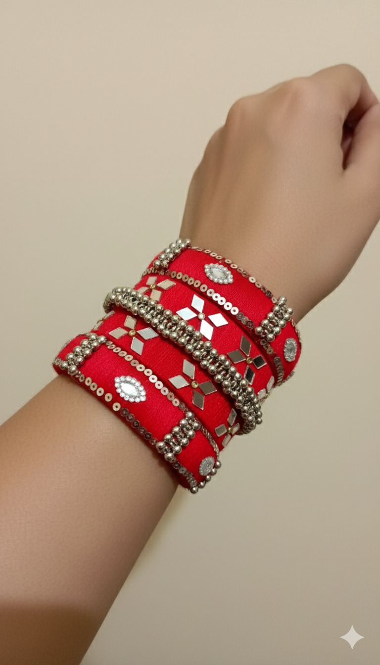 ✨  রঙের হাতে বানানো চুরি ✨